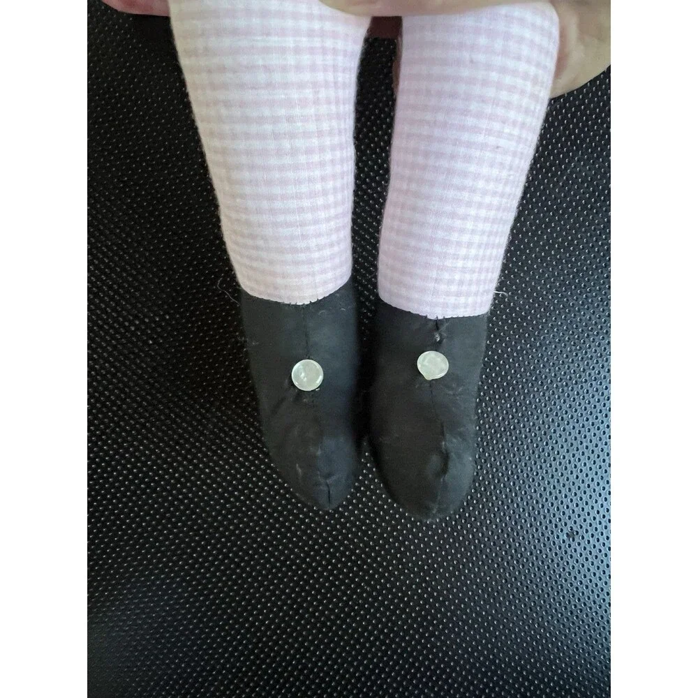 Vintage Raggedy Ann Type Doll 1970s Fabric Dress 24